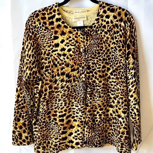 Draper's & Damon's 2 pc Petite Tank Cardigan Sweater Set - Picture 1 of 9